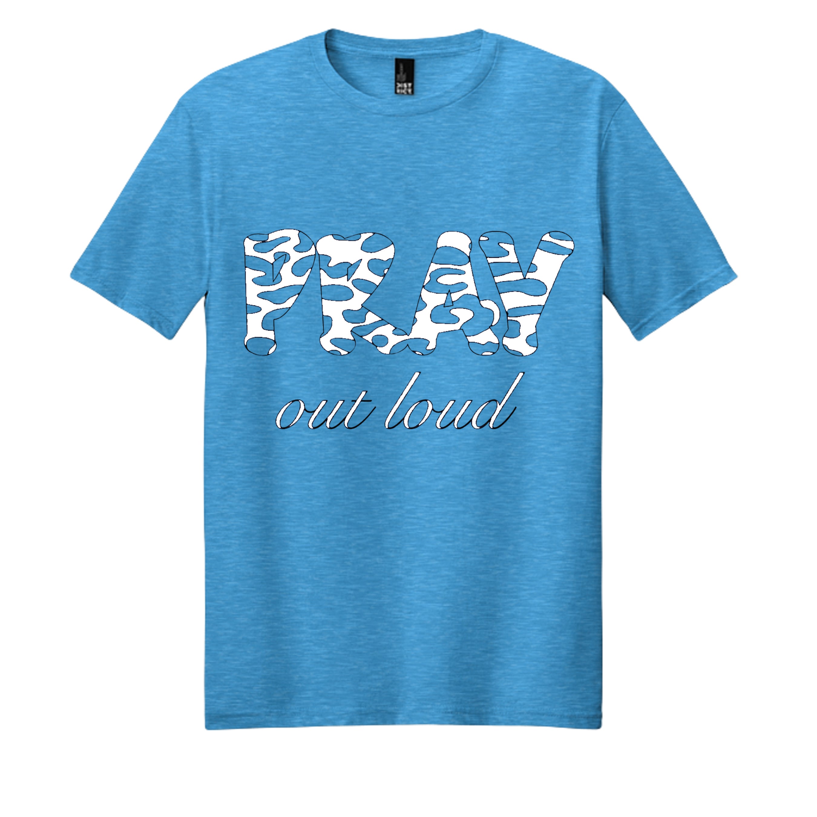 Heathered Bright Turquoise - DM108 - FRONT